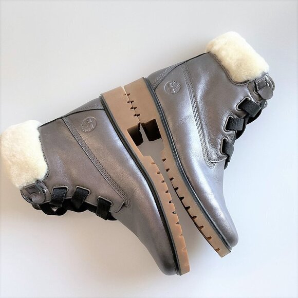 TIMBERLAND JAYNE METALLIC BOOTS LIKE NEW - Picture 5 of 16